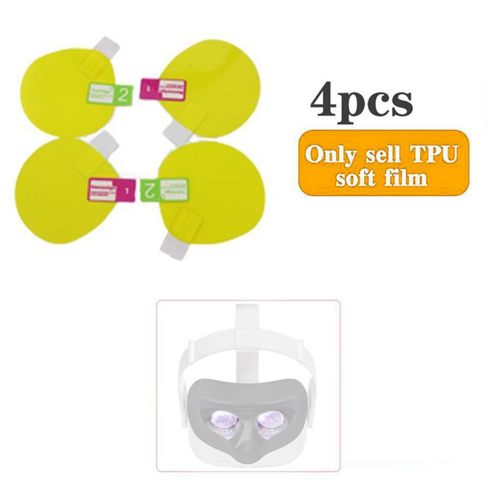 

4Pcs Screen Protectors for Oculus Quest 2 VR Headset Anti-Scratch Soft TPU Lens Protector Cover Film Type A