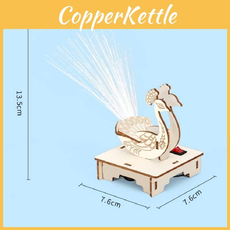 Childrens Peacock Display Science Experiment Kit With Diy Electric Toy For Learning And Creativity