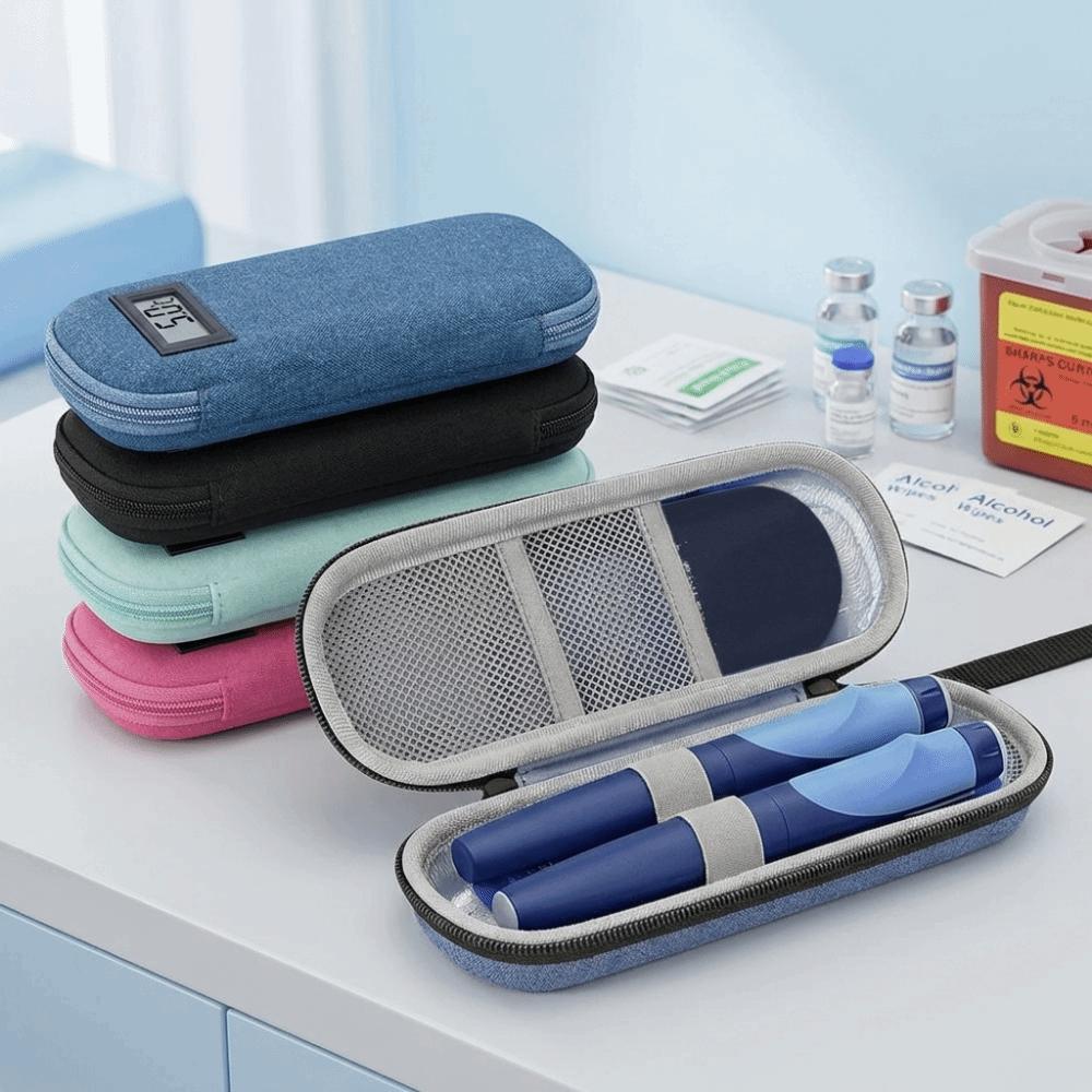 Oxford Cloth Insulin Cooling Bag Waterproof Insulin Vial Storage Case for Home