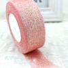(25 yards/roll) Pink Meat Metallic Glitter Ribbon Colorful gift package ribbons wholesale