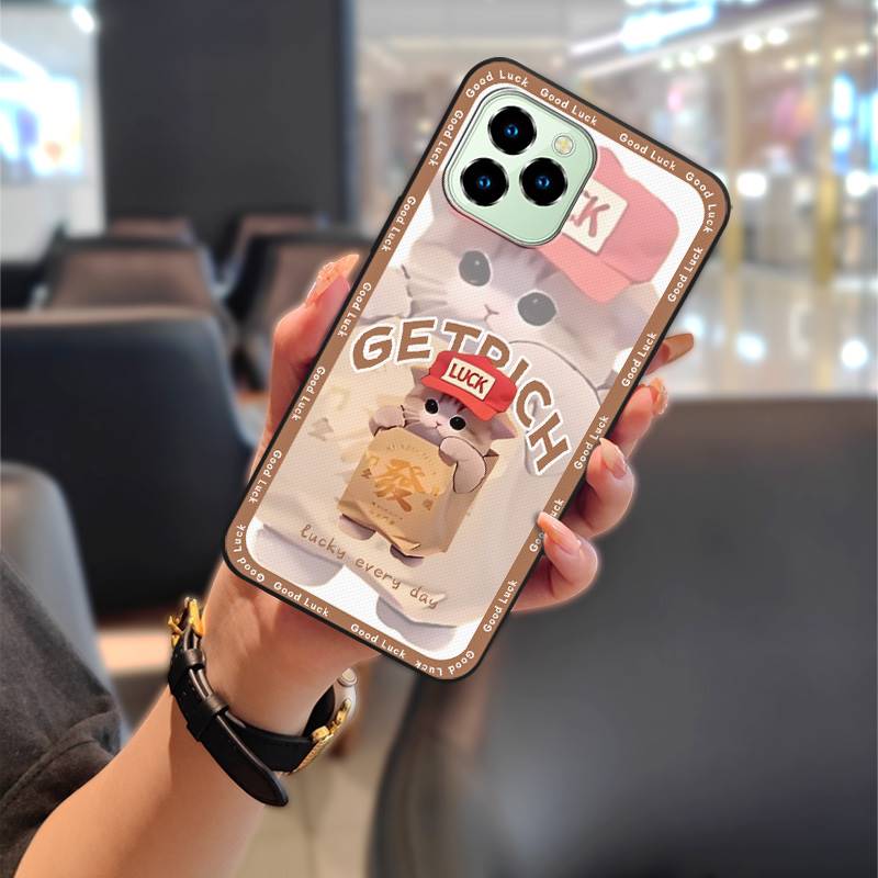 TPU Couple Phone Case For Oukitel C21 Pro Soft case Cartoon Cute Fashion Design Dirt-resistant Protective Anti-dust