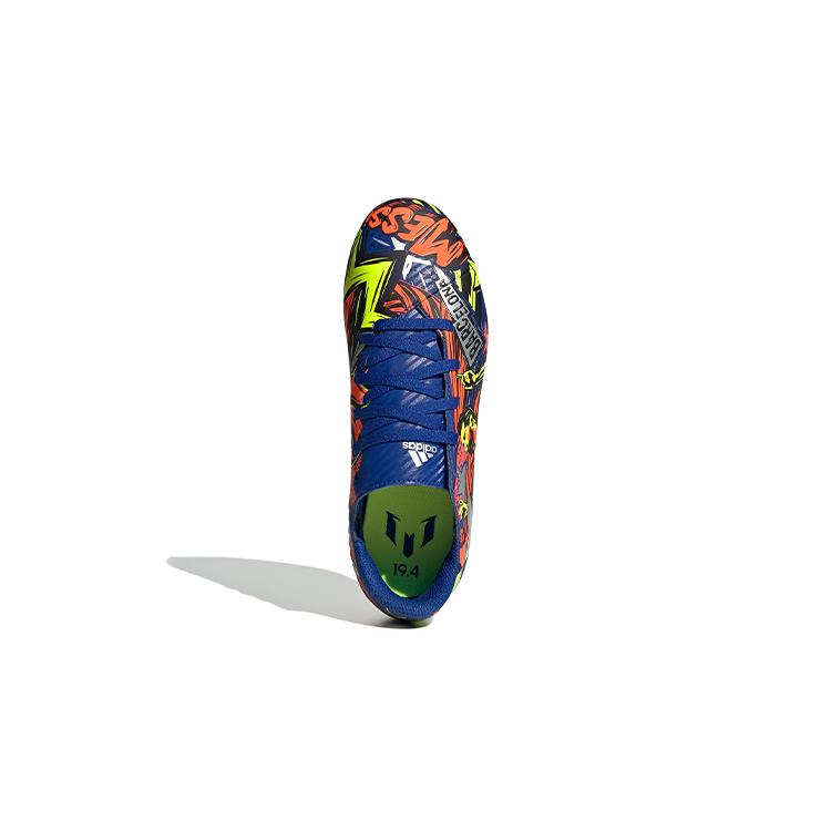 adidas Messi 19.4 Fxg Scarpe da Calcio Basse Antiscivolo Blu Rosso Giallo Bambino EH0598