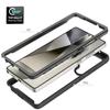 For Samsung Galaxy S25 Ultra Magnetic Case PC+TPU Phone Cover with PET Screen Film All-Around Protection