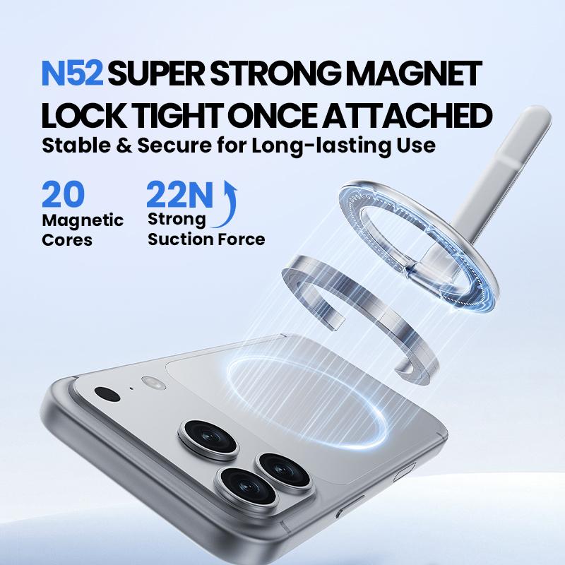 Ultra-thin Cell Phone Ring Holder Magnetic Ring Foldable Kickstand Magnet Grip Desktop Stand for Phone
