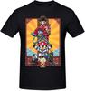 Funny Samurai Pizza Cats T Shirt Vintage Oversized Cotton Short Sleeve