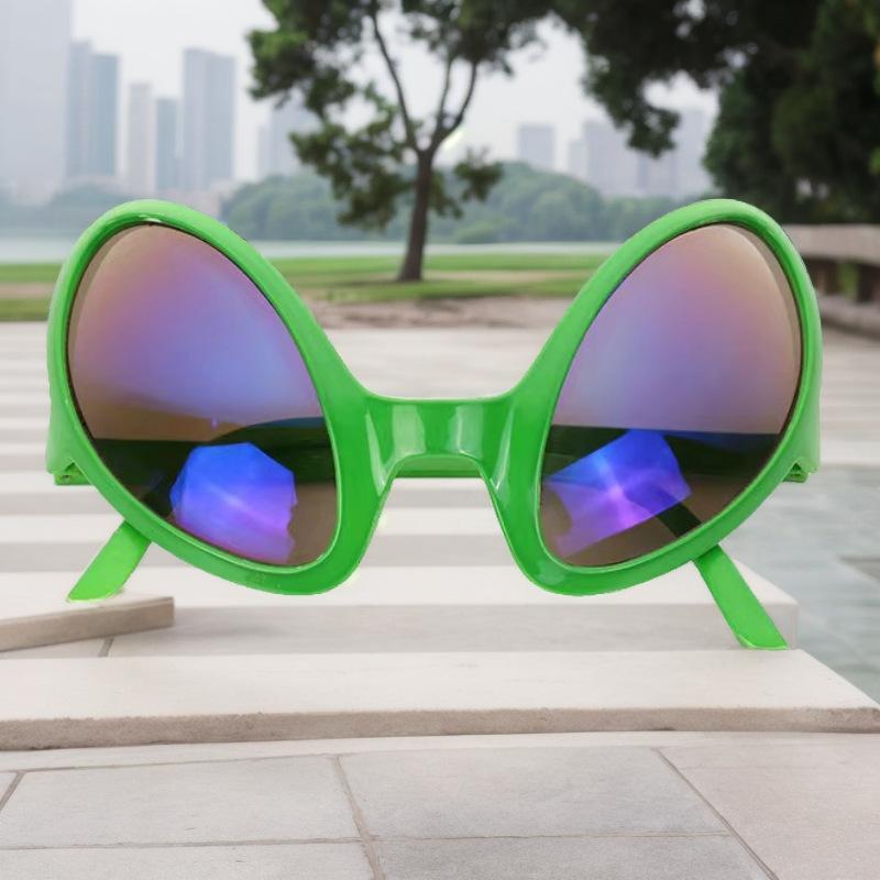 Funny Alien Eyeglasses Party Goggles Rainbow Lenses Goggles Holiday Dance Aliens Alternative Shapes for Party Lentes De Sol