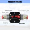 X AUTOHAUX Inline Circuit Breaker Car Protection Stereo Switch Fuse Holder Reset Fuse