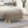 349374 vidaXL Bench Taupe 70x35x41 Cm Fabric