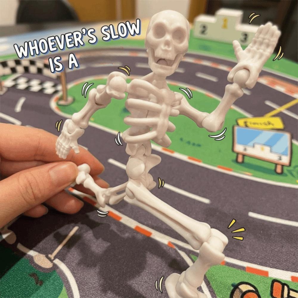 3D Printed Dancing Skeleton Aquarium Bubbler Movable Skeleton Fish Tank Bubbler Fish Landscaping
