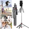 135cm Long Portable Collapsible Tripod Handheld Selfie Stick 360° Rotating Gimbal Anti-Shake Phone Holder For Live Streaming