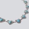 Waist Women Metal Chain With Heart Shaped Turquoise For Chic Winter Accessories