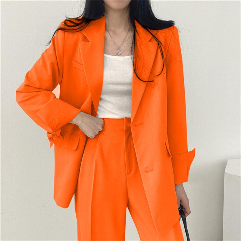 Women's Black Blazer & Suit Pants - Spring/Autumn 2025 Korean Street Style Casual Niche Design