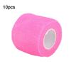 10pcs Self Adhesive Elastic Bandage Hand Leg Finger Wrap Gauze Health Care(Pink 5cm x 4.5m 2.0 x 177.2inch)