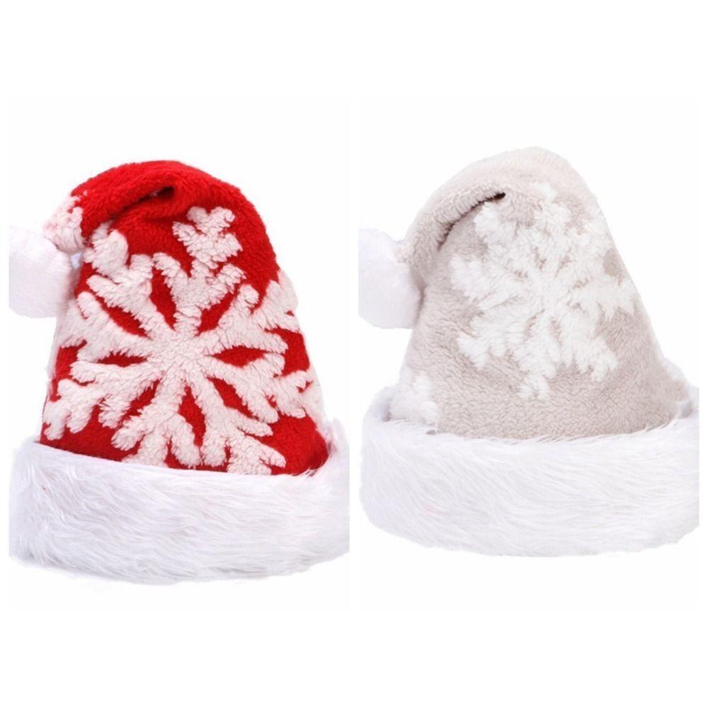 Párty potřeby Vánoční plyšová čepice Vánoční Vánoční Vánoční čepice Nová nadýchaná čepice Santa Clause