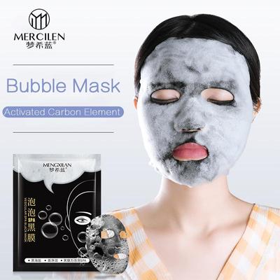 Maschera per bolle respiratorie Pulizia al carbone di bambù Assorbimento profondo Purifica i pori Idratazione rinfrescante Maschera per il viso da 30 ml