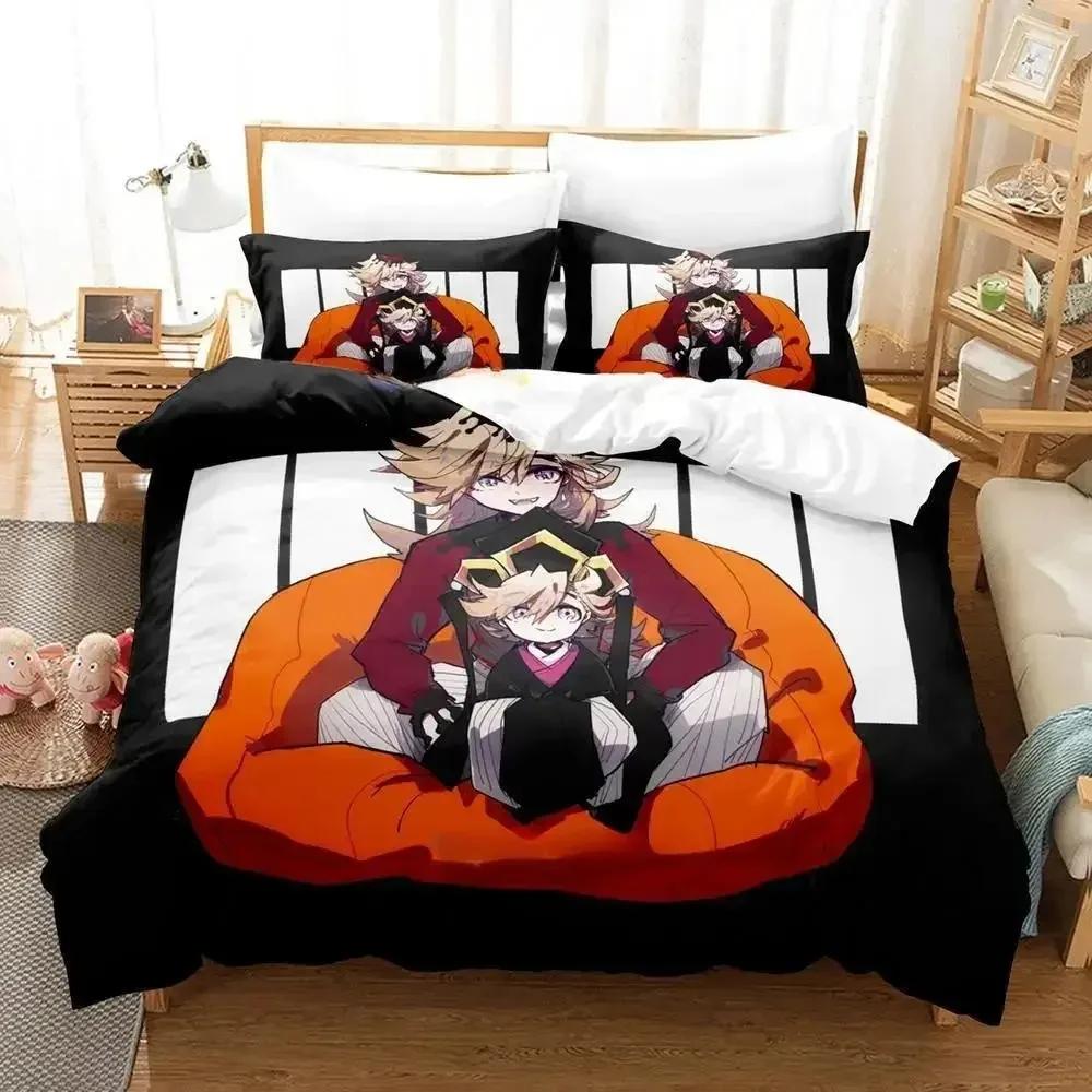 Nytt Doma Sängklädesset Enkelt Twin Full Queen King Size Sängset Vuxen Barn Sovrum Påslakanset 3D Tryck Anime Lakan Set