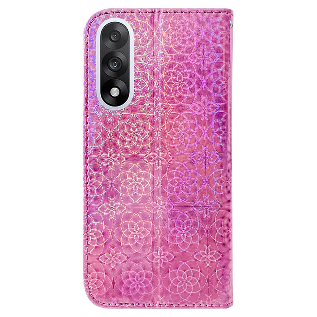 Etui z podstawką dla OnePlus Nord 5 5G, olśniewający kwiatowy skórzany pokrowiec na telefon z paskiem na nadgarstek