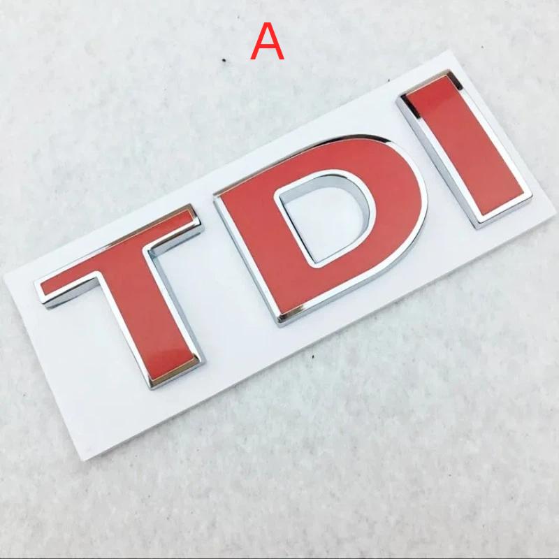 3D Metal TDI Logo Chrome Car Rear Trunk Badge Sticker Emblem