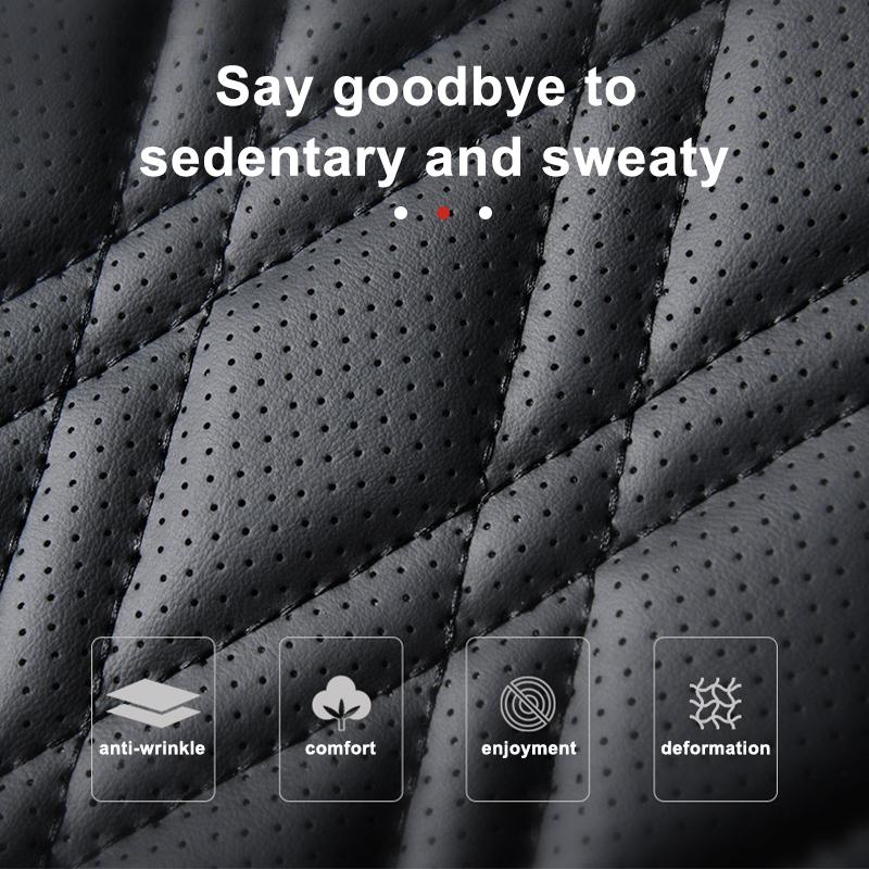 SEAMETAL Front Car Seat Cover PU Leather Seat Cushion Automobiles Seat Protector for Four Seasons