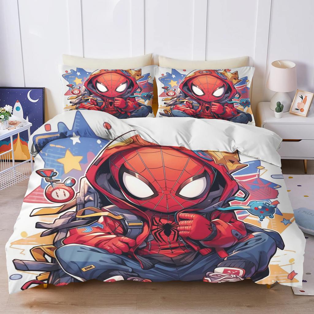 Spider-Man Duvet Cover Bedding Set Teen Bedroom 100% Polyester Decor Ultra Soft Comfortable Children Room New Various Size