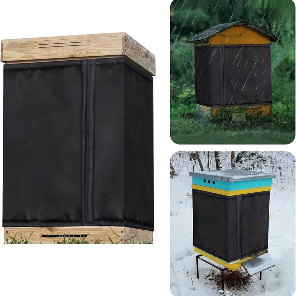 Winter Beehive Thermal Cover Waterproof Windproof Beehive Protection Wrap for Overwintering Use Beekeeping Supplies Adjustable