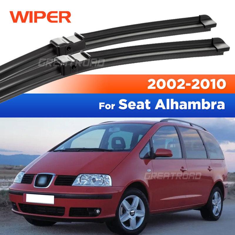 For Seat Alhambra MK1 2002-2010 2003 2004 2005 2006 2007 Wiper Front Wiper Blades Windshield Windscreen Window Brush 28"+28"