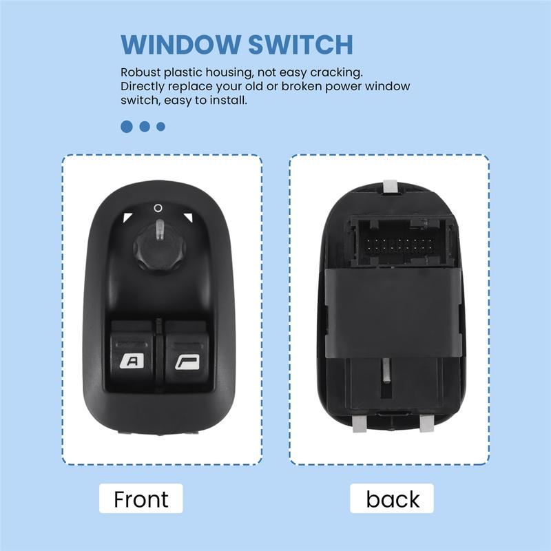 Window Switch for Peugeot 206 206 CC 206SW 306 206 2007-2016 6554WA