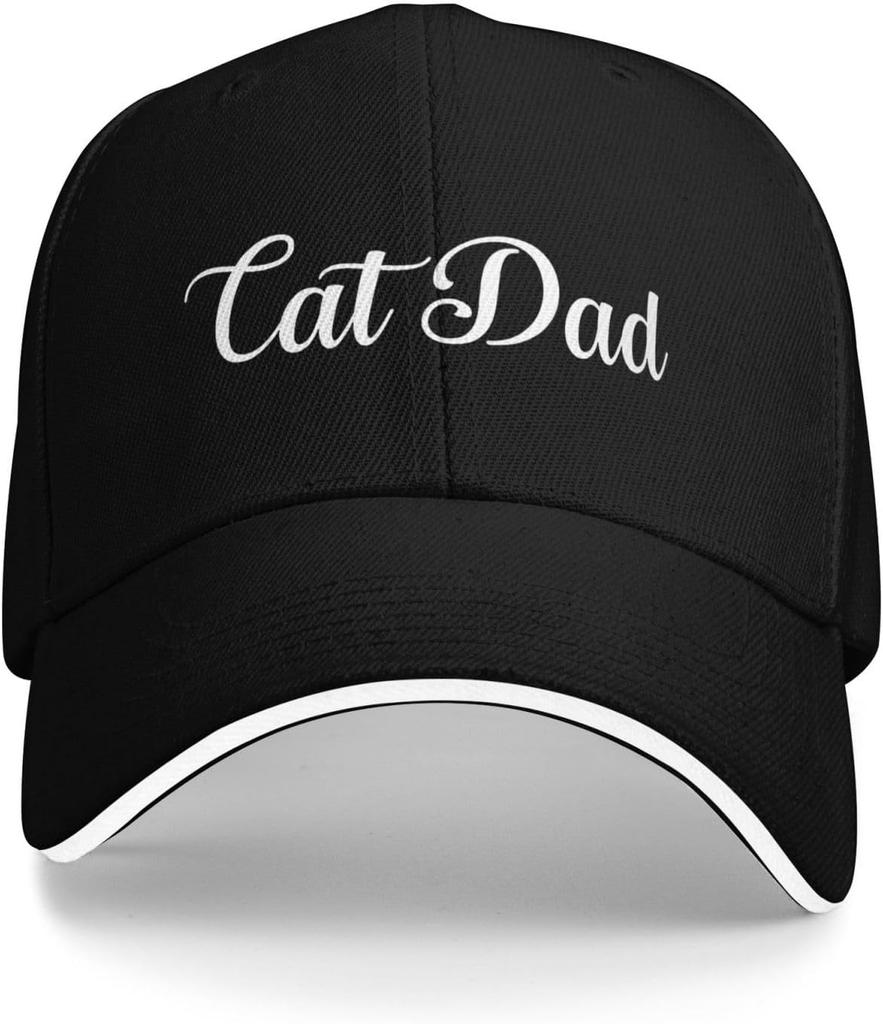 Katzenpapa Baseballkappe Polyester Klassisch Verstellbare Papa Mütze für Erwachsene Unisex