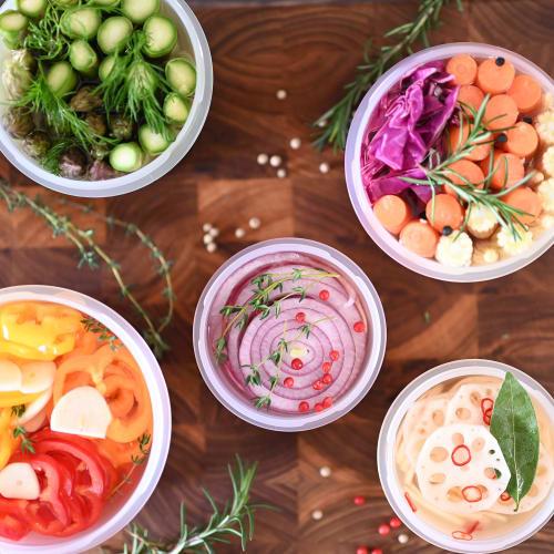 Wilmax EMBALANCE Round Container (XS) 130ml White, Set of 2 (T12210)