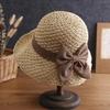 Hat female summer straw hat sun hat bucket hat sun hat bow sun hat leisure beach outdoor