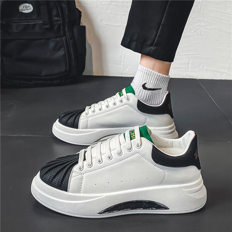 Shell head four seasons thick-soled heightening sports board shoes handsome Mike 39