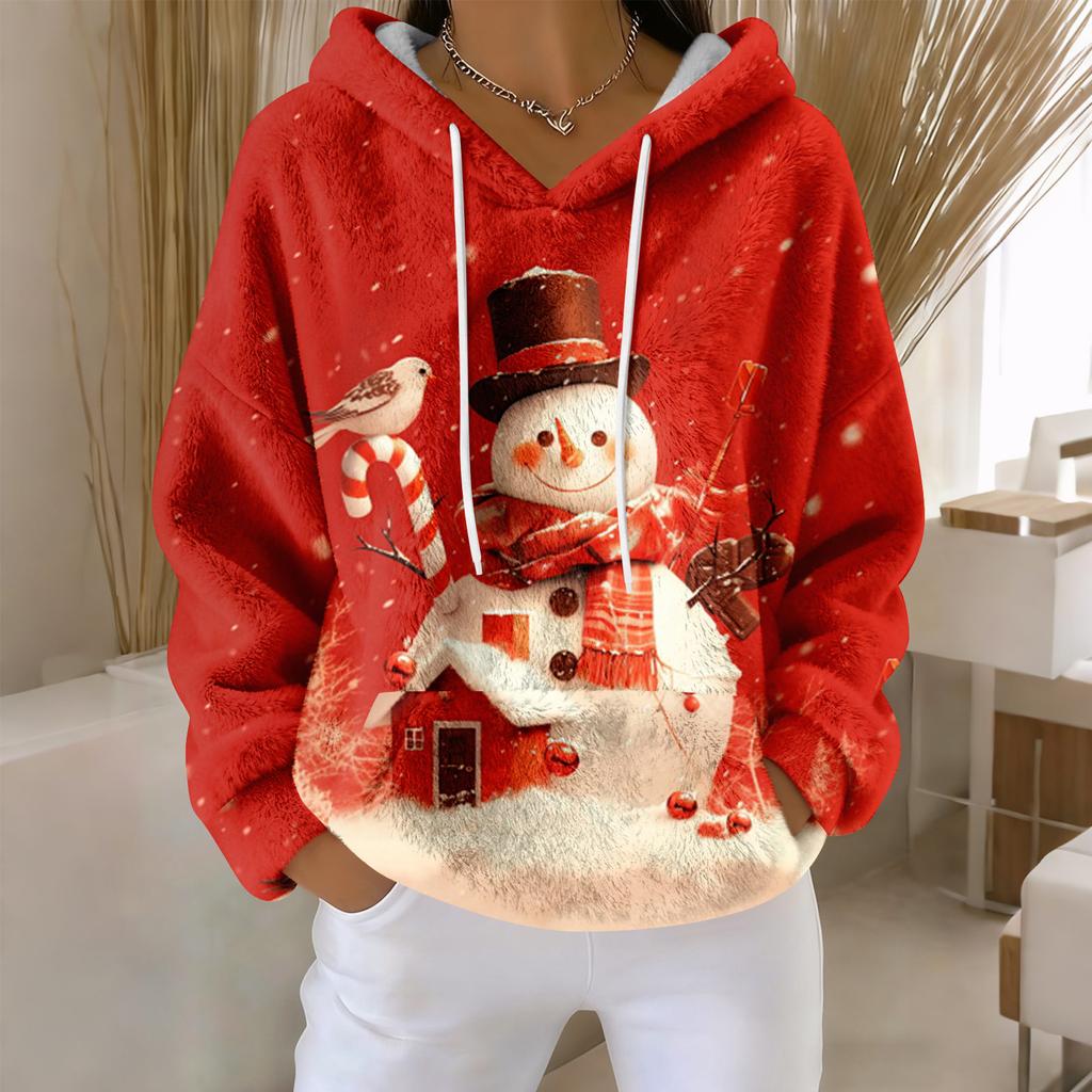 Hoodies For Women Oversized Winter Plush Cute Sweatshirts Pullover Trendy Fall Winter Clothes