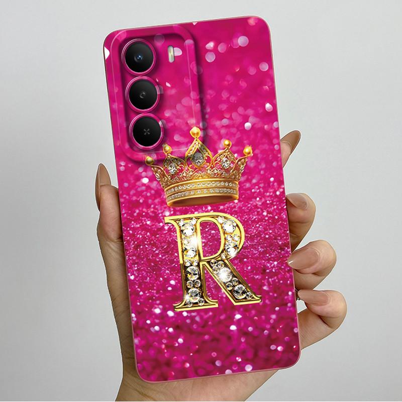 Phone Case For Realme C71 2025 Cover Luxury Crown Letters Soft Silicone Shell Shockproof Bumper for Oppo realme C71 C 71 4G Etui