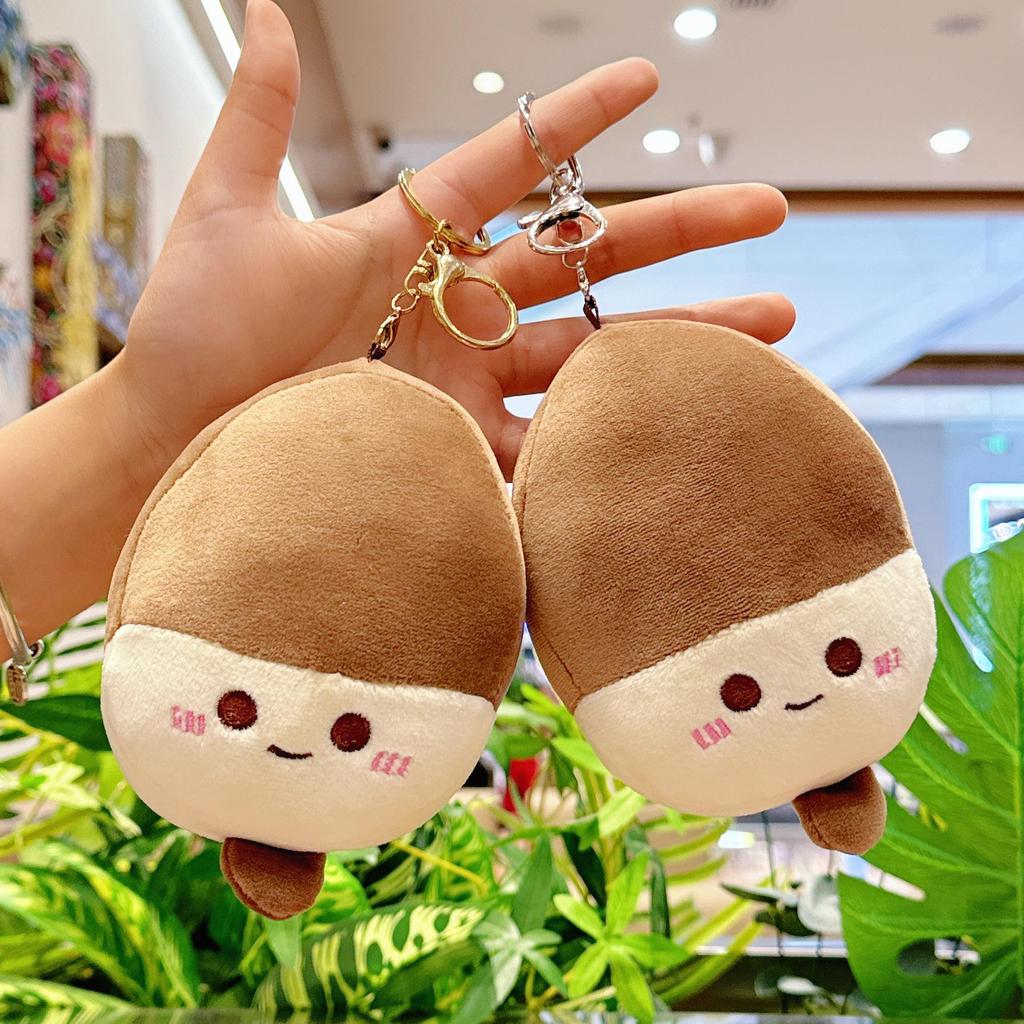 Cute Ice Cream Pendant Plush Toy Keychain - Mini Popsicle Bag Charm Doll
