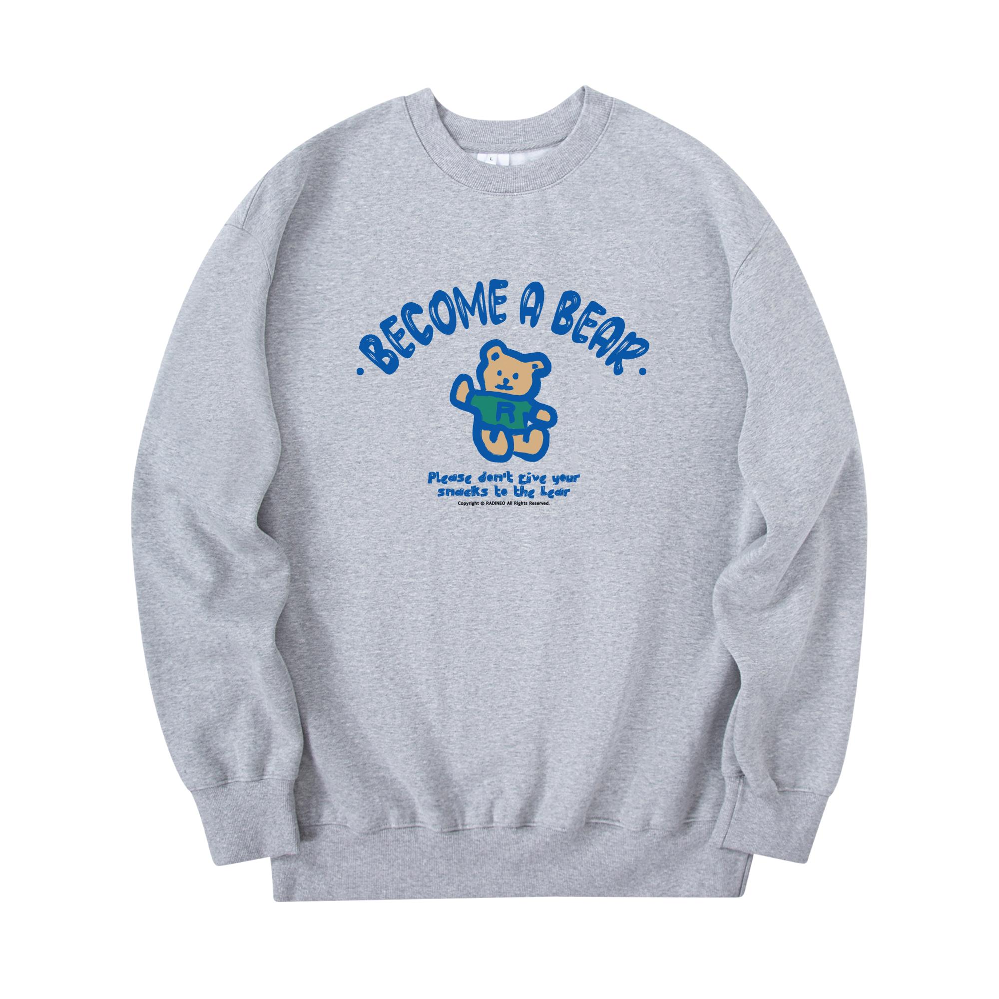 Radineo Become Bear Sweatshirt Gray L