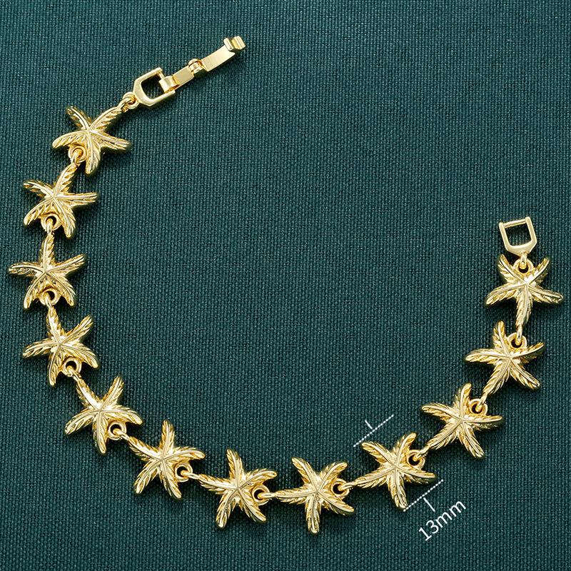 Vintage Starfish Seahorse Shell Splicing Bracelet Personalized Bohemian Wind Sun Moon Star Jewelry Vl667
