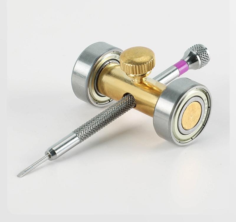 Adjustable Size Wristwatch Screwdriver Sharpener Holder Tool For Jewelry And Watch Repair Durability Metal Construction