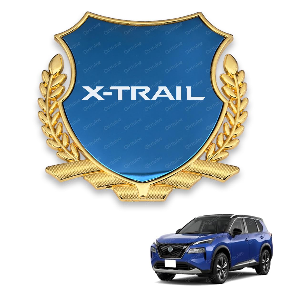 

Car Metal Car Sticker Car Logo Decorative Sticker Mirror X-Trail Emblem, Emblem, X-Trail T32/31/33 Decal, (Blue Finish, X-Trail) синий