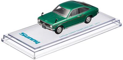 ENIF Scale Nissan Sunny 1200 GX5 Coupe 1972 Green Metallic Finished Model 1/43
