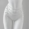 Adjustable Fit Multilayer Pearl Waist Chain 1Pc Retro Y2K Designer Women's Belt for All Body Types Daily Wear