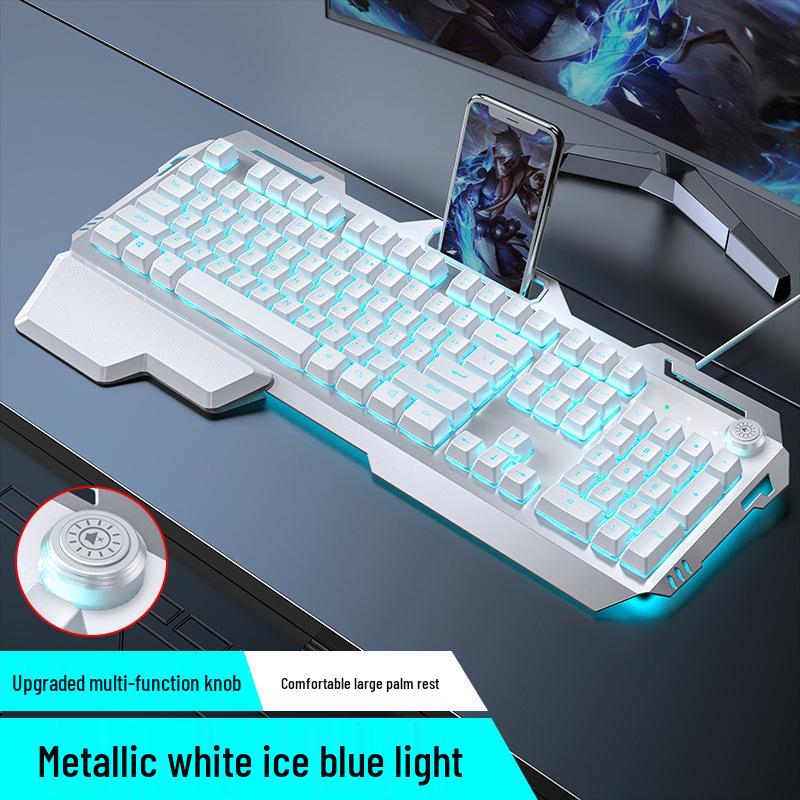 Pioneer 810 Gaming Set: Mechanical Feel Keyboard, Mouse, Headset with Knob