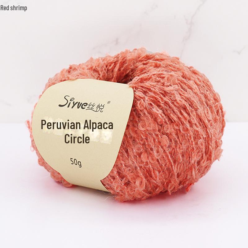 

Siyue В язана вручну вовняна кулька з альпаки Модний аксесуар