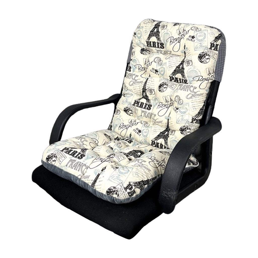 Soft High Back Chair Cushion with Elastic Straps for Garden Patio or Office Seating 40x80CM