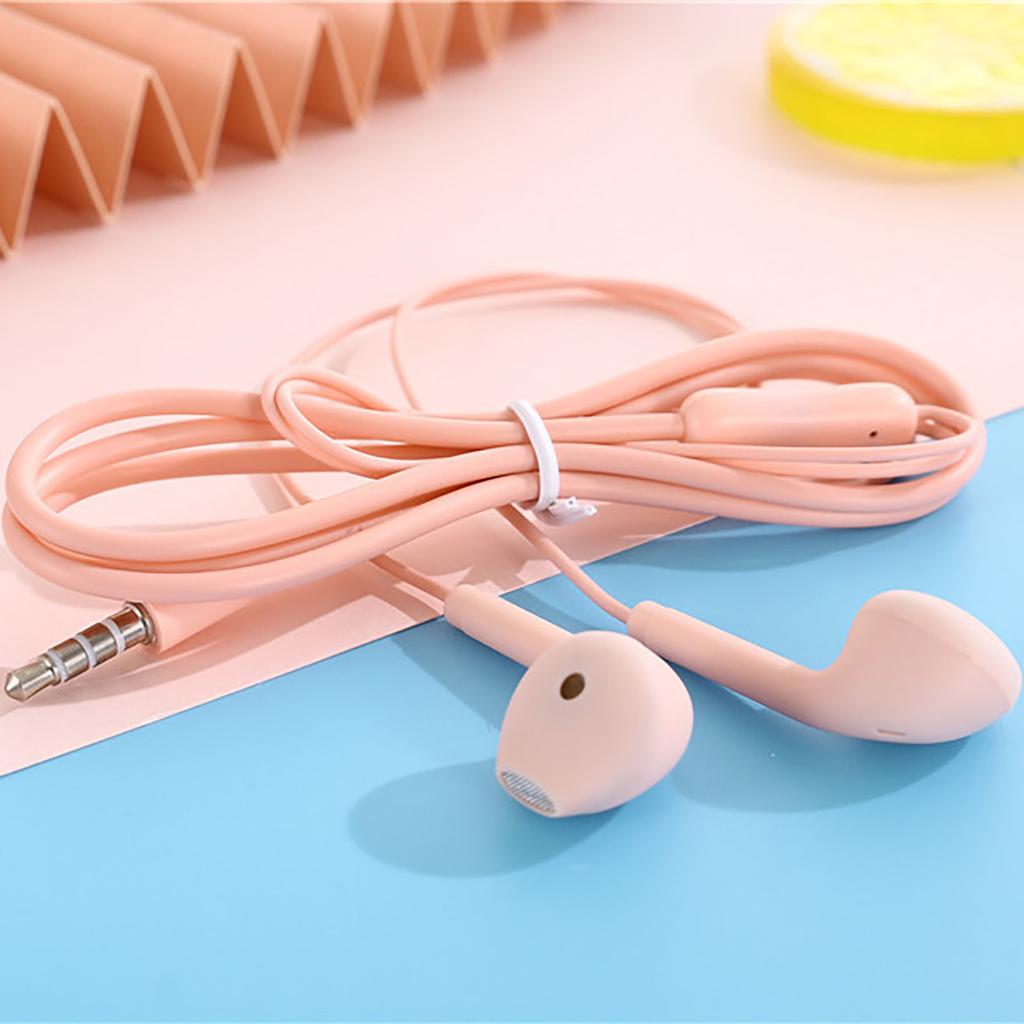 U19 Macaron Candy Series Stereo High Bass 3.5mm Headset With Microphone Earphone