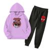 Kids Hoodie and Sweatpants Set Graphic Print with Pockets for Boys and Girls