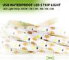SMD 2835 DC5V LED pásové svetlo 0,5M 1M 2M 3M 4M 5M Vodotesné LED svetlo 60 LED/m Pre rodinu Dekorácie Páska Flexibilná diódová stuha