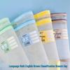 Double-Zipper Nylon Mesh Subject Bag for Student Test Paper Organization
