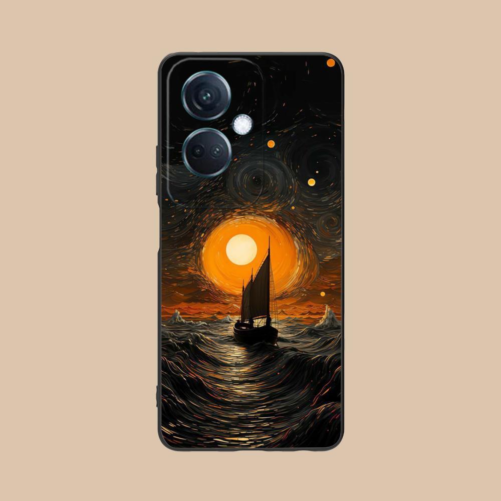 Abstract Oil Painting Phone Case for OPPO Reno 14 13 12 11 10 9 8 7 6 5 F T Pro 5G Soft TPU Shockproof Cover