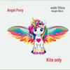 WEZHO Cartoon Unicorn Angel Pony Kite