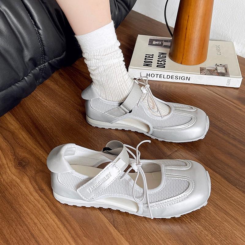 Fashion 2025 New Flats Sneakers Women Mesh Sport Shoes Casual Sandals Woman Loafers Summer Trend Shallow Running Shoes Comfort